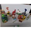 Image 1 : Chemicals Lot- Puncture Seal, Weedol, Teak Oil, Misc. Approx. 1/3 Full to Full, Cannot Ship