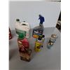 Image 2 : Chemicals Lot- Puncture Seal, Weedol, Teak Oil, Misc. Approx. 1/3 Full to Full, Cannot Ship