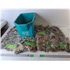 Image 1 : Decorative Garden Stones 10" x 10" & Mop Bucket, CANNOT SHIP