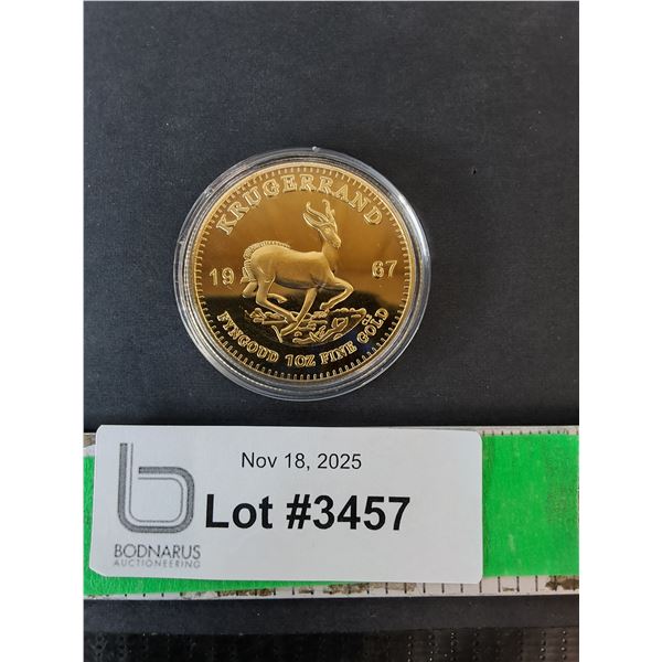 South African 1 oz. Fine Gold Coin, Cannot Authenticate