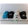 (4) Hats- Champion, Puma, Adidas, Under Armour