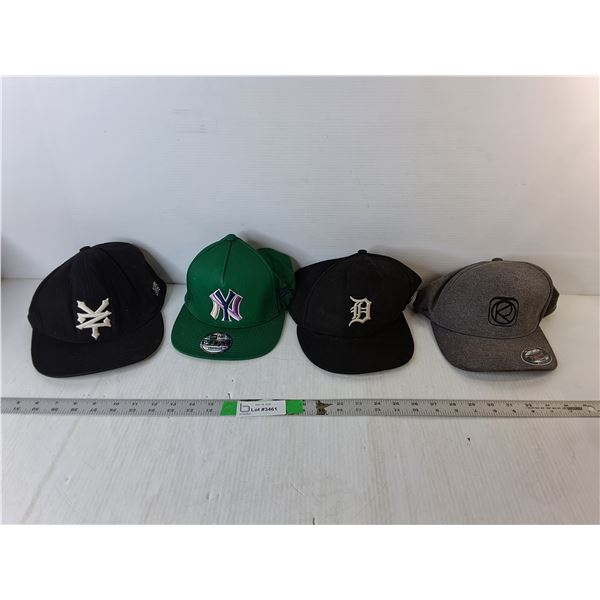 (4) Hats-Detroit Tigers, Zoo York, New York Yankees, Misc.