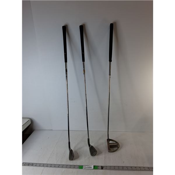 (3) Golf Clubs Up to 36", Cannot Ship