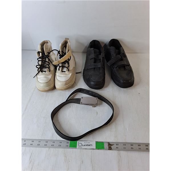 Kenneth Cole Belt & (2) Pairs of Shoes- Youth 6 & Men's 12