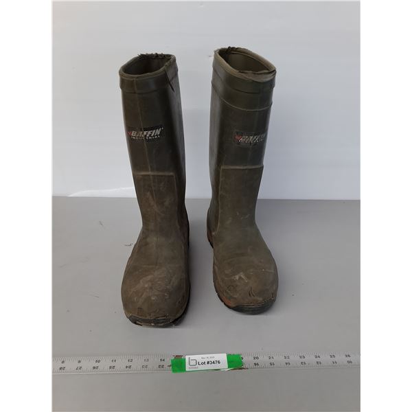 Baffin Men's Steel Toe Rubber Boots- 11, As Is