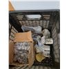 Image 4 : Plastic Milk Crate 13" x 11", Washers, Wood Screws, Misc. Cannot Ship