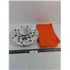 Christmas Platter Set, Orange Tea Towel