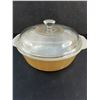 Image 3 : Anchor-Hocking Fire-King "Peach Lustre" 8" Casserole Dish w/Lid