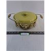 Bauer Ceramic 9" Casserole Dish w/Metal Holder