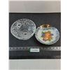 Pinwheel Crystal Footed Bowl, Vintage Fruit Plate