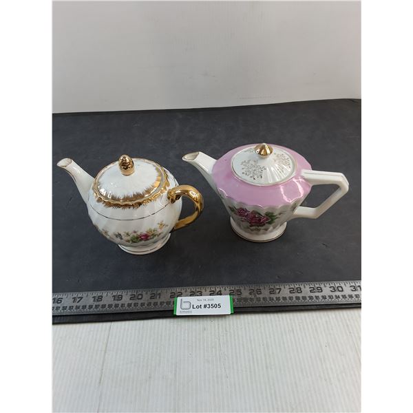 (2) Vintage Japanese Porcelain Teapots