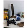 Image 3 : Horse Surround 110V Fence Charger, Brass Vase, Sony DualShock 2 Joystick, Tea Mug, Phone Case, Misc