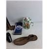 Image 4 : Horse Surround 110V Fence Charger, Brass Vase, Sony DualShock 2 Joystick, Tea Mug, Phone Case, Misc