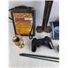 Image 5 : Horse Surround 110V Fence Charger, Brass Vase, Sony DualShock 2 Joystick, Tea Mug, Phone Case, Misc