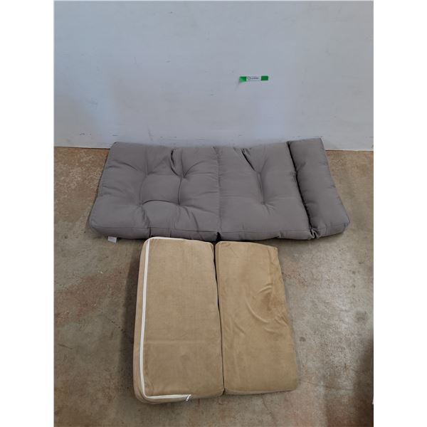 (2) Cushions 46" x 22" x 4" & 24" x 24" x 7", Cannot Ship
