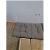 Image 2 : (2) Cushions 46" x 22" x 4" & 24" x 24" x 7", Cannot Ship