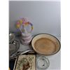 Image 4 : Lagostina Frying Pan, Ash Trays, Two Tiered Serving Tray, Cloth Doll, Misc