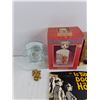 Image 2 : Glass Candle Holder Pope John Paul II Figure, Is there a Doctor in the House Book, Plastic Figure