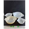 Image 1 : (4)  PYREX Milk Glass Bowls
