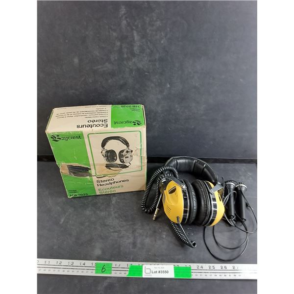 Vintage Baycrest Stereo Headphones - As Is