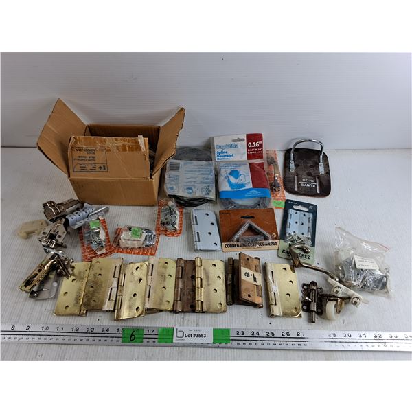 Corner Braces, Hinges, Spline, Various Hardware