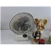 Image 2 : Desk Fan - Powers On, As Is, Angel Figure, Tea Candle Holders, Cocktail Mixer, Tin Box