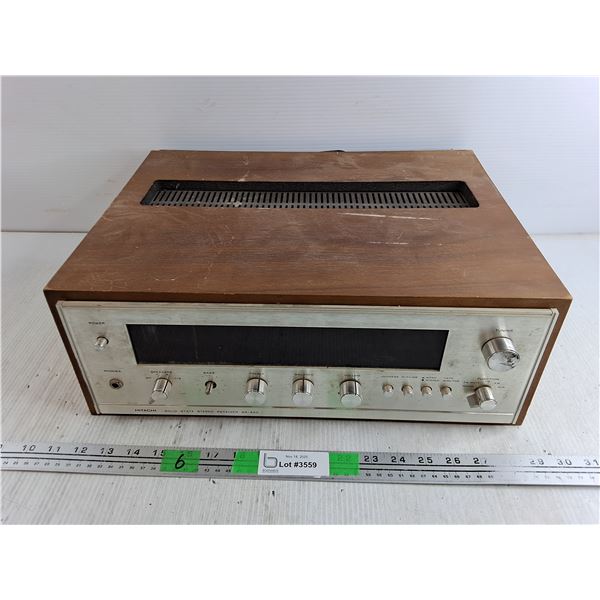Hitachi Solid State Stereo Receiver - Powers On, As Is
