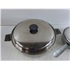 Image 2 : (2) Cooking Pots with Lids 11" & 7"