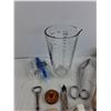Image 2 : Measuring Pitcher, Ice Cream Scoop, Scissors, Coleman Filter Funnel, Bottle Opener, Candles, Misc