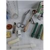 Image 5 : Measuring Pitcher, Ice Cream Scoop, Scissors, Coleman Filter Funnel, Bottle Opener, Candles, Misc