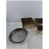 Image 2 : Metal Baking Dishes, (3) Glass Pie Dishes