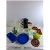 Image 1 : Tupperware Containers, Coffee Pot, Mixer, Strainer, Silicone Molds, Hot Pads