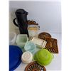 Image 4 : Tupperware Containers, Coffee Pot, Mixer, Strainer, Silicone Molds, Hot Pads