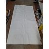 Image 1 : (2)102" x52" White Rectangular Felt
