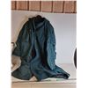 Image 1 : Green Wool Coat With Nylon Overcoat (slight odor) Size 16
