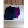Image 1 : Blue Blazer with Pockets, Purple Tee (M)