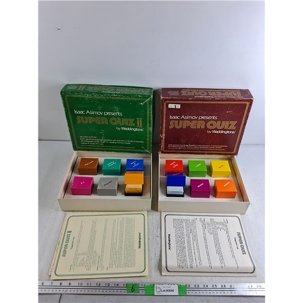 Superquiz & Superquiz II Trivia Games