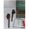 Image 2 : Pipe Wrenches, Metal Brushes, Metal Files, Screwdrivers, Metal Tool Box, Misc