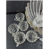 Image 2 : Glass Punch Bowl, Ladle, Cups - PICK UP