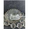 Image 3 : Glass Punch Bowl, Ladle, Cups - PICK UP