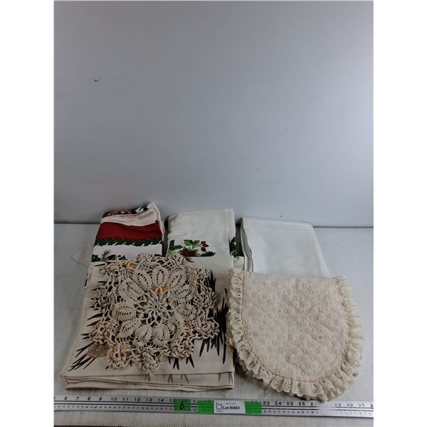 Various Tablecloths 85" x 55"