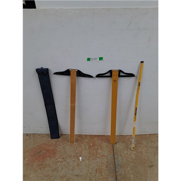 (2) Staedtler 30⁰ T-Squares, 36" Saw Blade, Cannot Ship