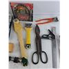 Image 4 : Ratchet Set, Scraper, Tin Shears, Carpenters Square, Flex Extension Set, Nail Puller, Misc