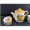 Image 2 : Ceramic Tea Pot, Cream & Sugar Set