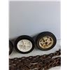 Image 6 : (3) 7.50 x 1.75 Lawnmower Wheels, Chains - 12' & 40"