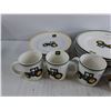 Image 2 : John Deere Ceramic Dining Plates, Mugs, Cream & Sugar Set - PICK UP