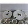Image 3 : John Deere Ceramic Dining Plates, Mugs, Cream & Sugar Set - PICK UP