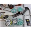 Image 5 : Dust Cartridges, Sanding Belt, Hand Drill, Tin Shears, Respirator, Safety Goggles, Misc