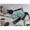 Image 7 : Dust Cartridges, Sanding Belt, Hand Drill, Tin Shears, Respirator, Safety Goggles, Misc