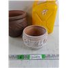 Image 3 : 1 Gal Jerry Can, (2) Ceramic Planters